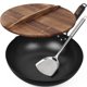 thumbnail image 1 of Wok Souped Up Recipes, acero al carbono, 34 cm, con tapa y espátula, 1 of 6