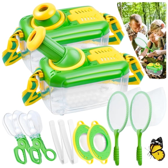Set cazador de insectos Jynterplay, 10 unidades, con red para mariposas, para niños