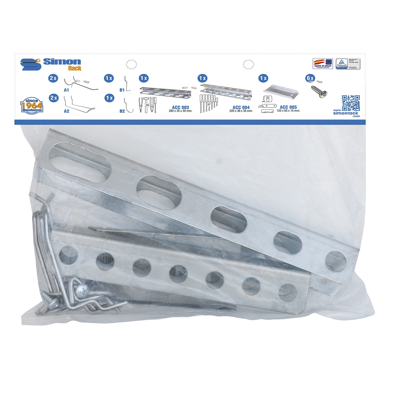 Simonrack - Bolsa Accesorios Panelclick 9 Piezas