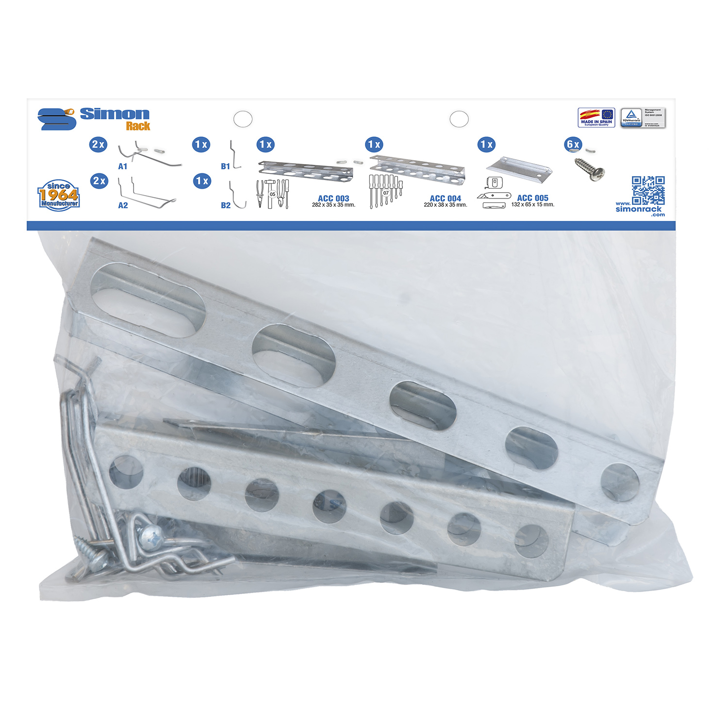 Simonrack - Bolsa Accesorios Panelclick 9 Piezas