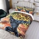 thumbnail image 3 of Pantera Negra Conjunto de sábanas temático, trío de piezas, cómodo y amigable con la piel, diseño único, regalo de decoración para el hogar para familiares, amigos y fans,173cm *218cm, 3 of 6