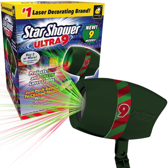 Iluminación láser navideña para exteriores Star Shower Ultra 9 Green