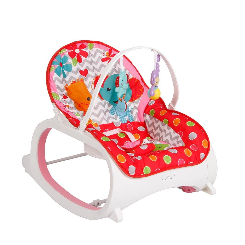 Bebeglo - Silla Nido Vibradora Mecedor Jungla Blanco