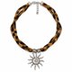 thumbnail image 2 of Collar Mujer Pañuelo Animal Print Leopardo Con Dije Sol plateado 22, 2 of 3