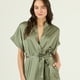 thumbnail image 1 of Bata de Mujer Mini Satin Verde, 1 of 4