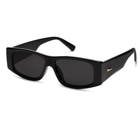 Gafas de sol SOJOS SJ2228 Y2K Polarizadas Rectangulares Negro/Gris