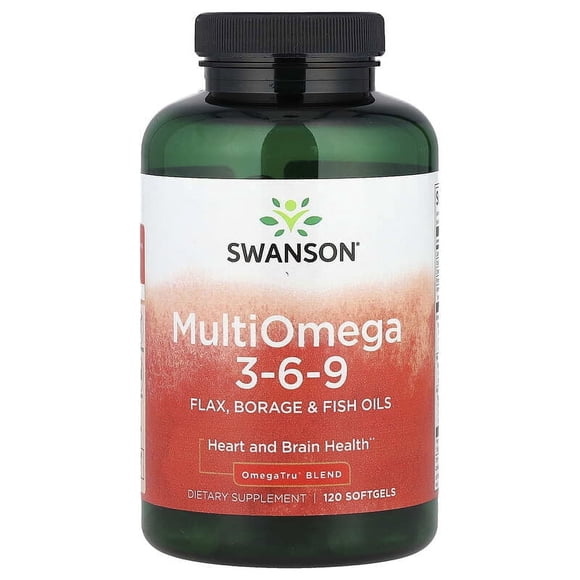 Swanson MultiOmega 3-6-9, 120 cápsulas blandas