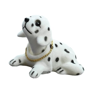 Bothyi - Cute Bobble Head Dog Puppy Nodding Dog Para El Adorno Del Salpicadero Del Coche Spotty Dog
