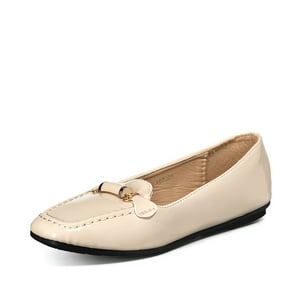 Mocasin Casual Mujer Vintage Charol Plano Weide You509