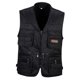 thumbnail image 2 of Chaleco Utilitario Para Hombre Con Múltiples Bolsillos Y Cremallera Para Caza, Pesca, Viajes, Exteriores, Negro, XXL, 2 of 4