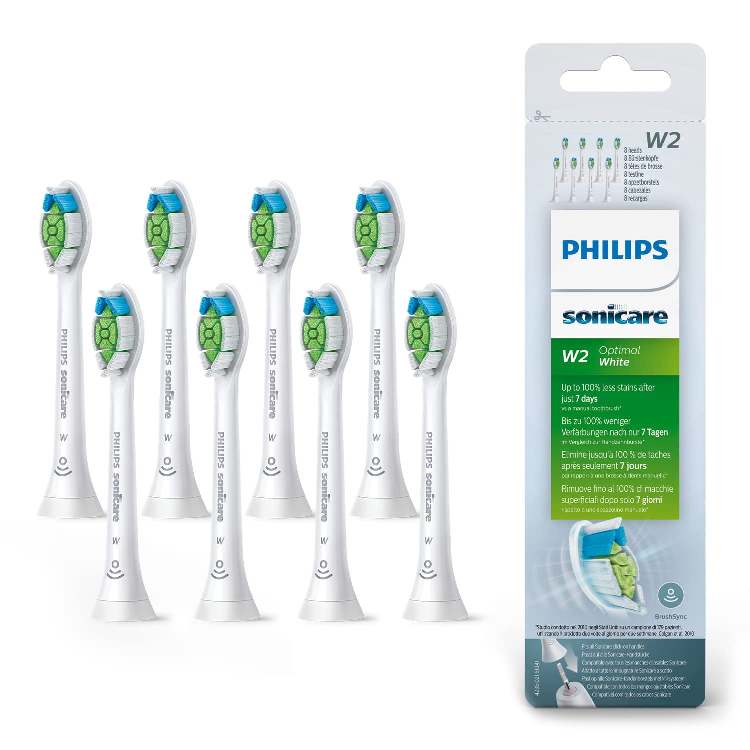 Cabezales De Cepillo De Dientes Philips Sonicare Optimal Whitening X8