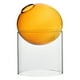 thumbnail image 5 of Arte Claro Redondo Vidrio Jarrón Tabletop Terrarium Container Bud Pot Decoración De La Casa Orange Tall, 5 of 5