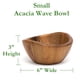 thumbnail image 2 of Cuenco para servir Lipper International Acacia Wave de 15 cm x 8 cm, 2 of 5