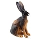 thumbnail image 3 of Figura De Conejo Realista Zoológico Modelo De Animales De Granja Juguetes De Ense?anza Decoración De Mesa En Cuclillas Marrón Negro, 3 of 5