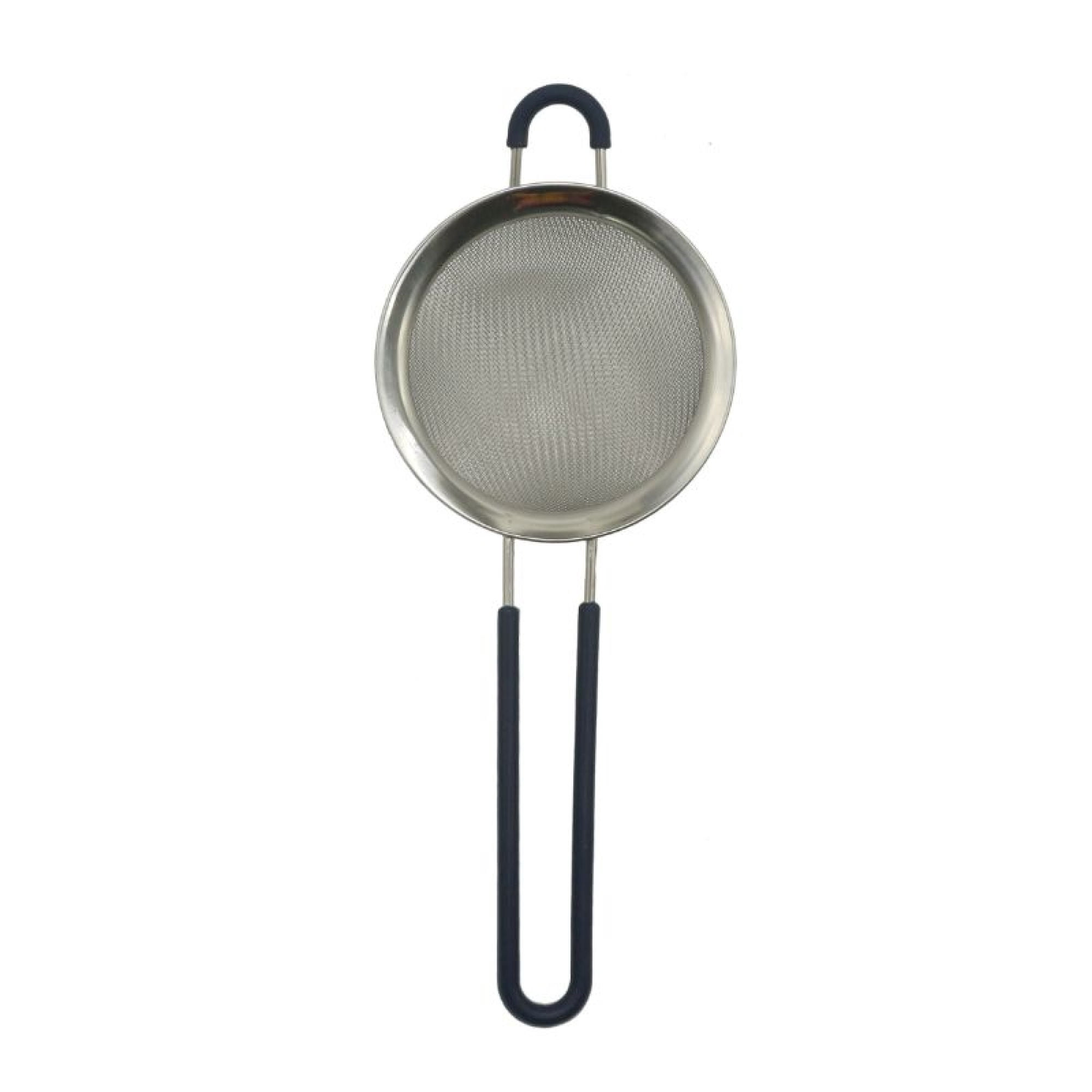 Colador Silicona - Metal 10 Cm Negro