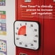 thumbnail image 4 of Temporizador visual, 30 cm, 60 minutos, con tarjeta de borrado en seco para niños, 4 of 6