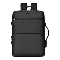 Mochila Viral Belug Tiktok 35L Cabina Viaje Avion Expandible Negra