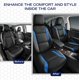 thumbnail image 5 of Fundas para asientos de coche Skechers Memory Foam Air Cool Mesh Blue, 5 of 6