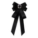 thumbnail image 5 of Broche de cinta con lazo preatado para mujer, con para mujer y niña, pajarita elegante para accesorios de disfraces, blusa de fiesta de negro, 5 of 5