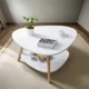 thumbnail image 1 of Mesa De Centro Vintage Triangular 60x60x42cm Madera Blanco, 1 of 5