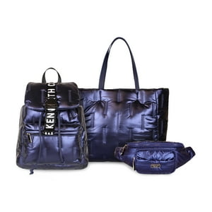 Kenneth Cole - Pack Bolso + Mochila + Banano Azul Pipertote