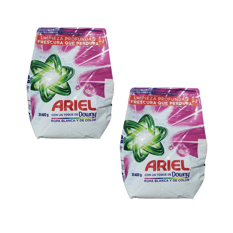 Pack 2 Unidades Detergentes En Polvo Ariel Downy 400Gr