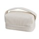 thumbnail image 1 of Bolsa de cosméticos con diseño de tostada de crema, bolsa de almacenamiento portátil de gran capacidad, hecha de cuero PU, 1 of 5