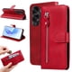 thumbnail image 3 of Funda con Cremallera para Honor X50i 5G, Carcasa Cartera de Cuero PU con Soporte y Tarjetero, 3 of 6