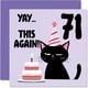 thumbnail image 1 of Tarjeta de cumpleaños Stuff4 de 71 cumpleaños para hombre y mujer, 5.7 pulgadas, 1 of 7