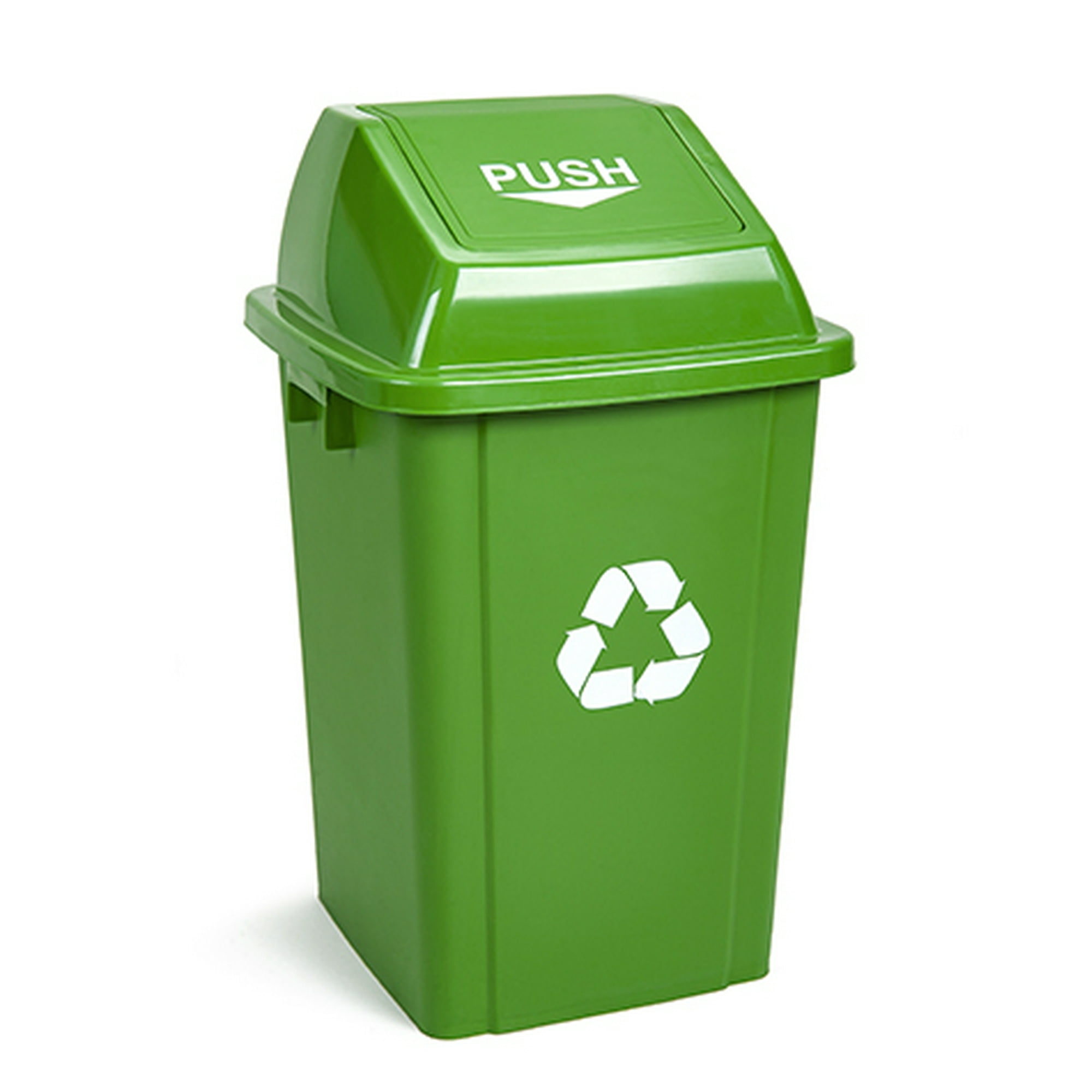 Recilock - Basurero Tapa De Push: 60 Litros - Verde