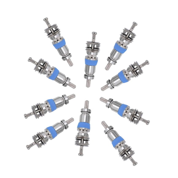 50 núcleos de válvulas de alta presión para aire acondicionado con sellos de PTFE para reparación de sistemas de refrigeración de vehículos y camiones