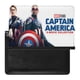 thumbnail image 1 of Capitán América 4 Porta Pasaporte y Cartera de Viaje Premium de Cuero PU, Funda de Pasaporte Bloqueo RFID con Ranuras para Tarjetas de Crédito, Estuche para Libro de Pasaporte para Familia 10cm × 15cm, 1 of 6