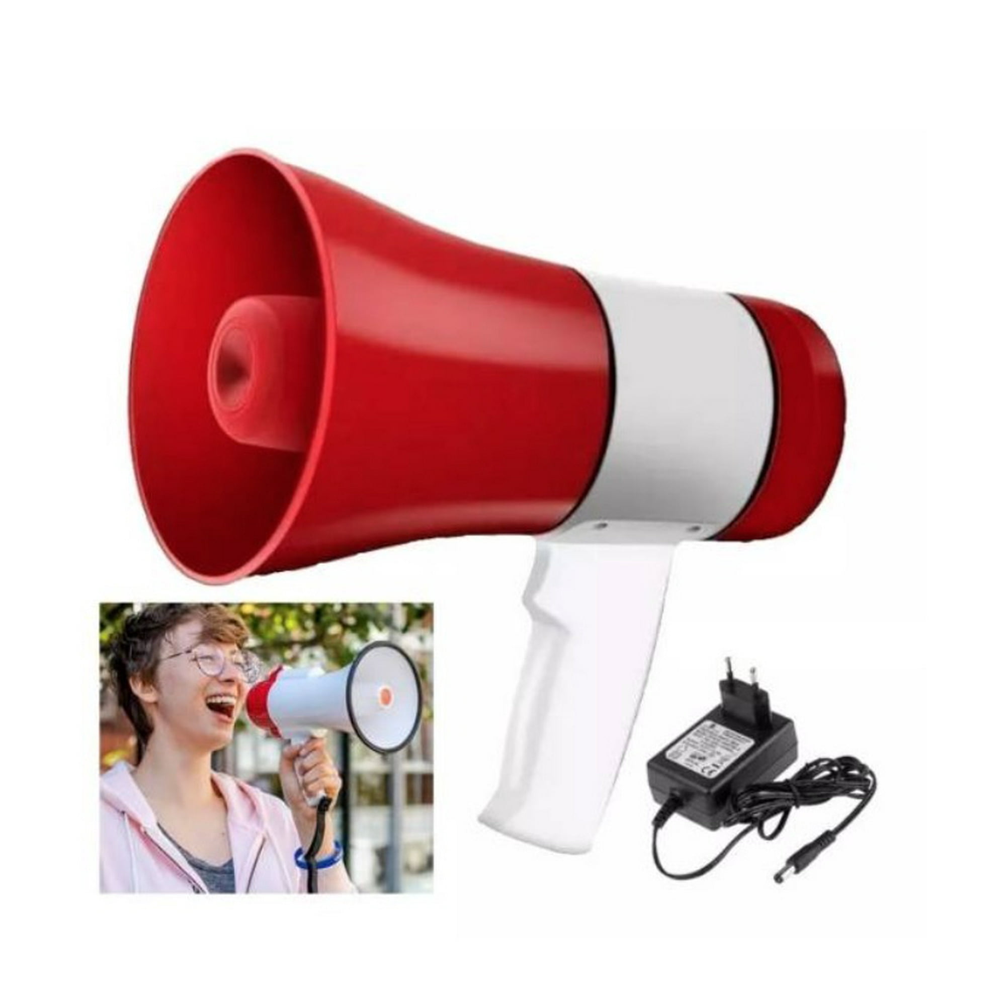 Tomasstore - Megáfono 20w Dinámico De Mano Recargable