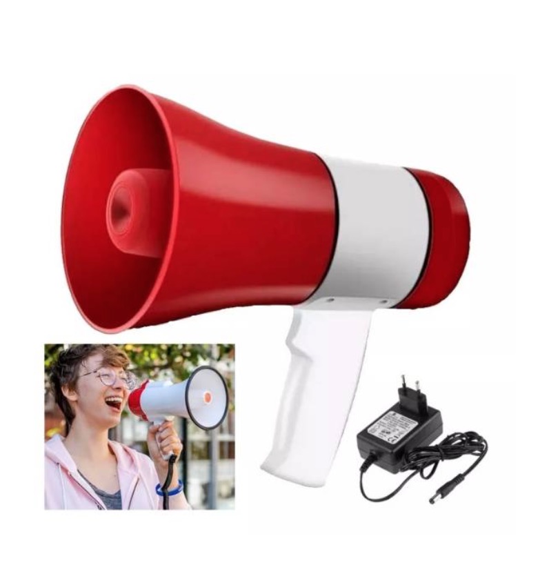 Tomasstore - Megáfono 20W Dinámico De Mano Recargable