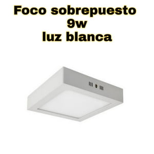 Mundo Eve - Foco Sobrepuesto Cuadrado 9W Luz Blanca