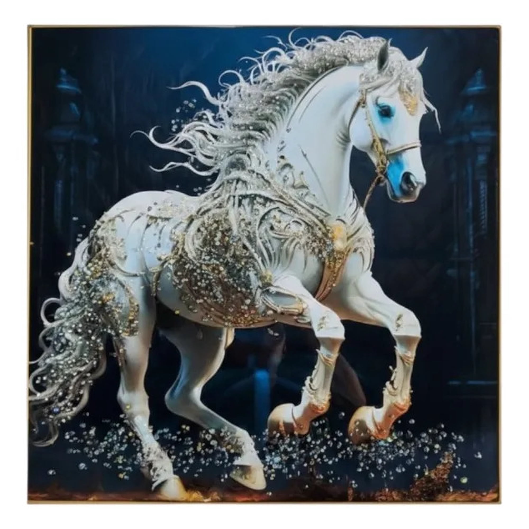 Genérico - Cuadro Decorativo Pared Caballo Fantástico Galope Jhn