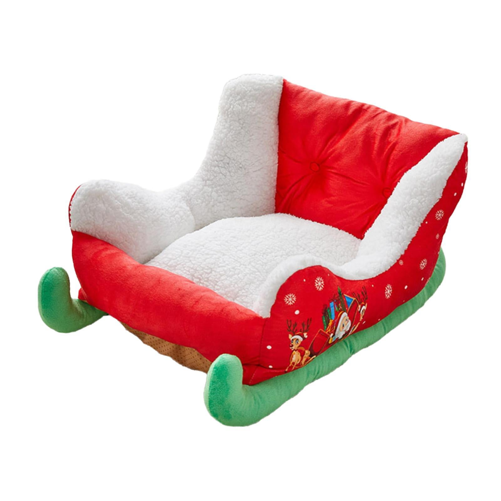 Magideal - Cama Navideña Para Mascotas, Sofá Para Perros, Cama, Sofá, Decoración Navideña, Camas Para Gatos Domésticos, Cama Para Mascotas Para Gatos, Mediana Y
