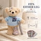 thumbnail image 2 of Oso de Peluche SHSEEN 25 cm Pierna Rota – Mensaje “Sé Valiente”, 2 of 8