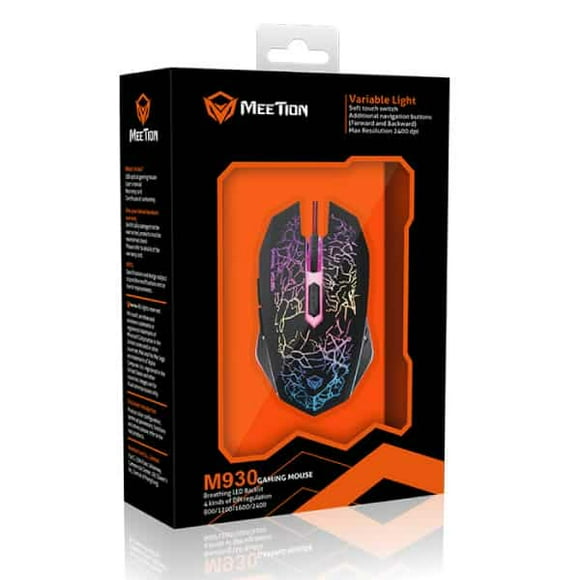 Mouse Gamer con retroalimentación Led RGB