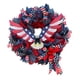 thumbnail image 3 of 4 De Julio Patriótico águila Malla Corona Puerta Delantera Decoración Bandera Americana Color 50cm, 3 of 3