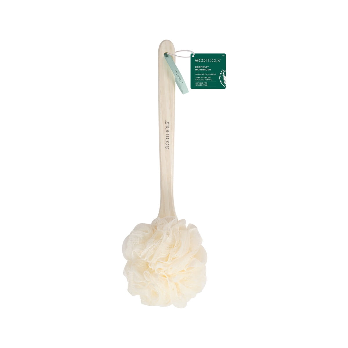 Cepillo De Baño Ecotools Ecopouf Mango Largo Exfoliante