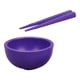 thumbnail image 5 of Juego De Cubiertos En Miniatura Para Casa De Muñecas, Cuenco, Palillos, Escala 1:12, Para Niños Pequeños, Color Violeta, 5 of 5