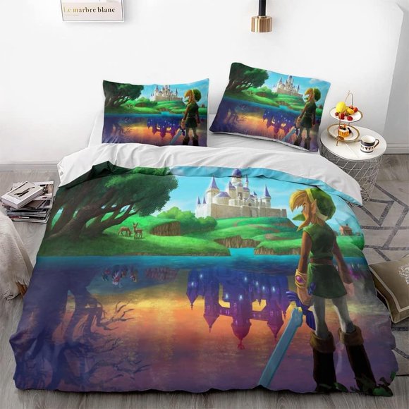 The Legend of Zeld-a Game Duvet Cover Set 3D Bedding Comforter Cover Bedding Set