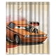 thumbnail image 1 of Cortina de ducha con ganchos para baño, diseño de coches, 60 x 72 pulgadas, 1 of 3