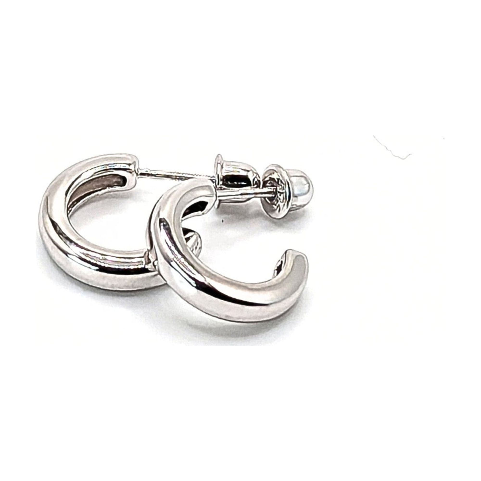 Tiana Joyas - Argolla De Plata 925 De 15 Mm Con Cierre De Tornillo