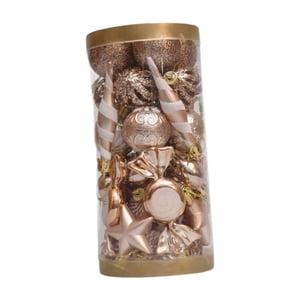 Bothyi - 31 Piezas De Adornos Colgantes Para Árbol De Navidad, Para Pared Interior, Chimenea, Colgantes Navideños, Color Champán