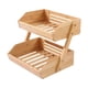 thumbnail image 1 of Cesta De Bambú Para Frutas, Estantes Para Despensa, Cesta Para Pan Y Verduras Para Despensa, Cocina, 2 Capas, 1 of 5