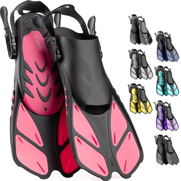 Aletas de snorkel CAPAS de tamaño de viaje cortas