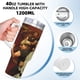 thumbnail image 5 of El Karate Kid Vaso aislado de acero inoxidable con asa, diseño temático, regalo para familia, amigos y fans; incluye pajita y encaja en el portavasos estándar, 40 oz, 5 of 6
