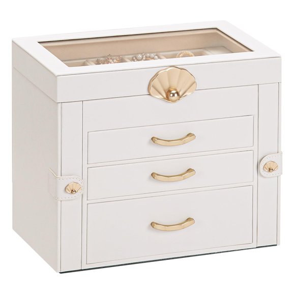 Organizador de Joyas Enthralite de 4 Niveles con Tapa Transparente